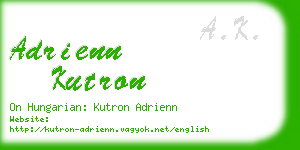 adrienn kutron business card